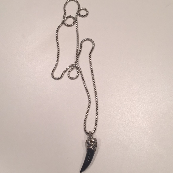 Scott Kay Other - Scott Hayes Sterling Silver onyx horn necklace